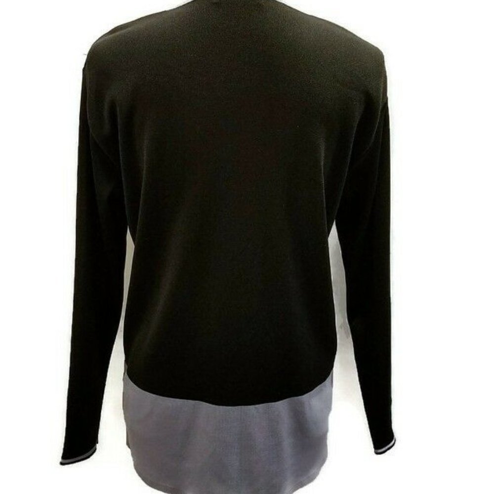 FASHIONIQUE Womens Top Shirt Black Embroidered - Picture 6 of 8